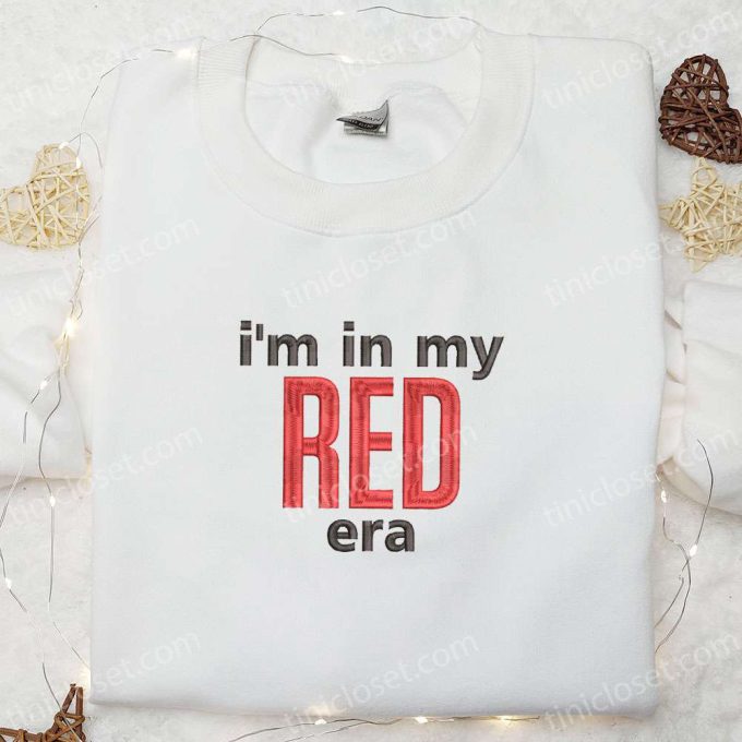 Red Era Embroidered Shirt & Celebrity Hoodie: Best Music Gift for Fans