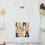 In My Basketball Mom Era Embroidered Shirt & Hoodie: Perfect Mother s Day Sports Gift