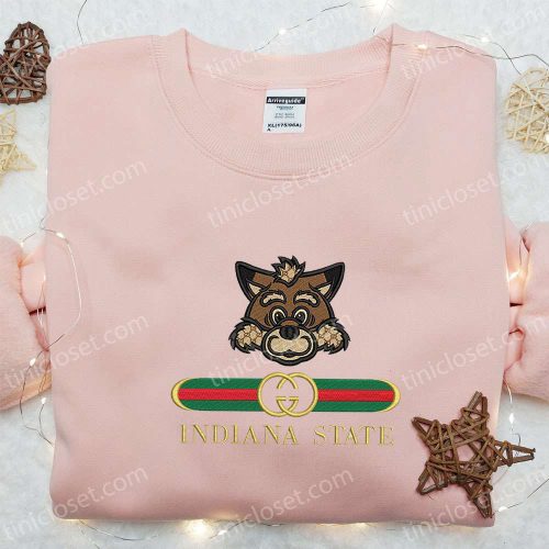 Indiana State Sycamores x Gucci Embroidered Shirt & Hoodie: Ultimate NCAA Sports Gift Idea