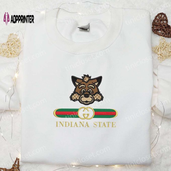 Indiana State Sycamores x Gucci Embroidered Shirt & Hoodie: Ultimate NCAA Sports Gift Idea