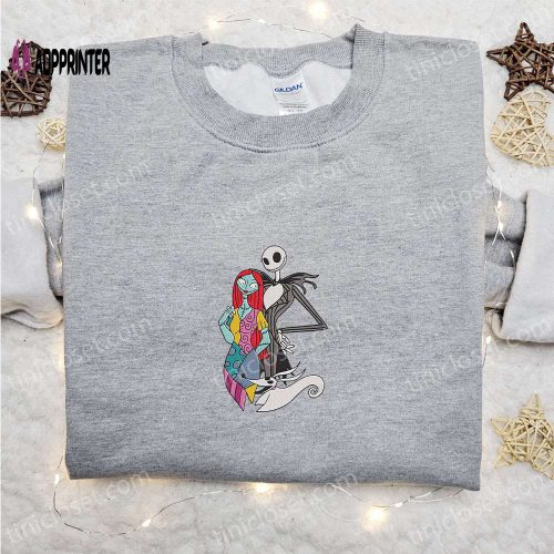 Jack and Sally Zero Embroidered Sweatshirt: Movie Shirt for Best Gift Ideas