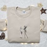 Jack and Sally Embroidered Hoodie & Nightmare Before Christmas T-shirt: Best Couples Gift Ideas