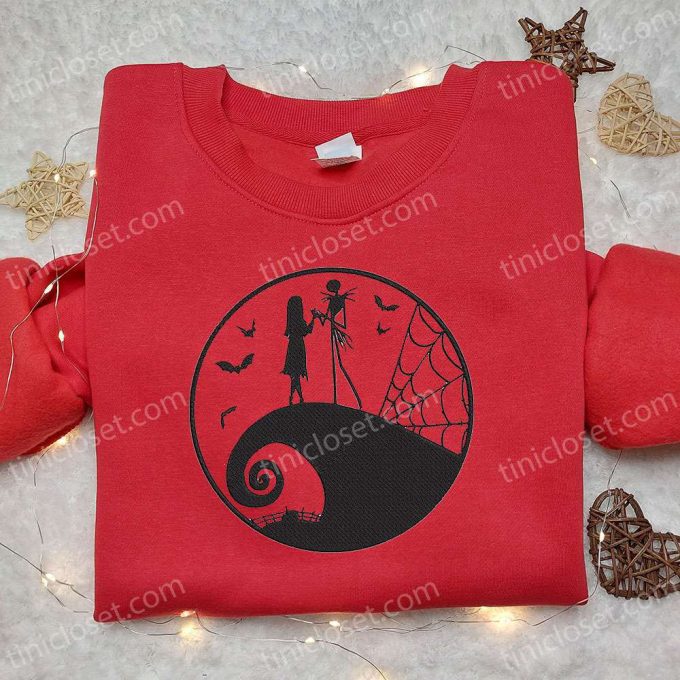 Jack and Sally Nightmare Before Christmas Sweatshirt – Best Halloween Gift Idea