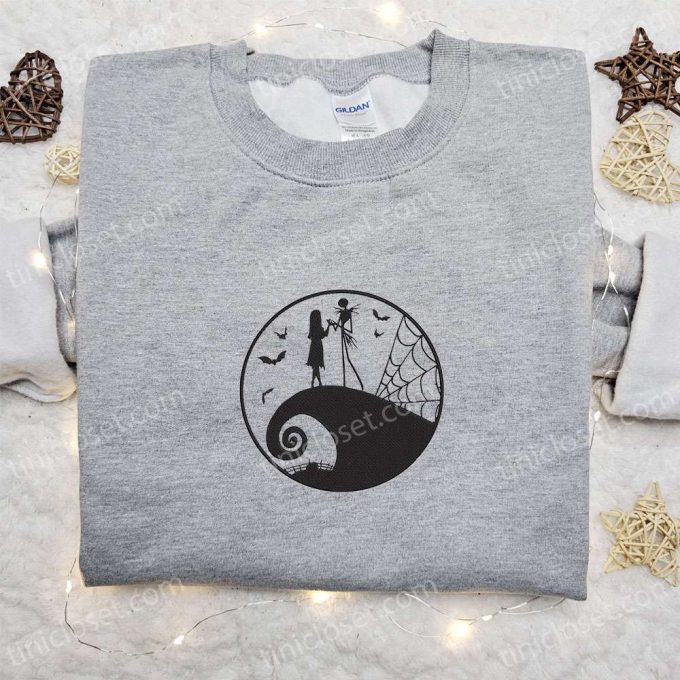 Jack and Sally Nightmare Before Christmas Sweatshirt – Best Halloween Gift Idea