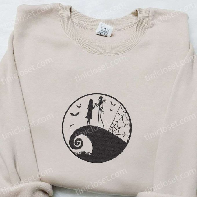 Jack and Sally Nightmare Before Christmas Sweatshirt – Best Halloween Gift Idea