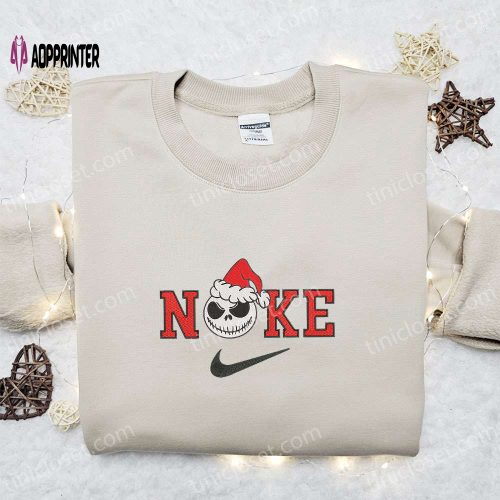 Mickey Santa Claus Disney x Nike Embroidered Sweatshirt: Merry Christmas Shirt Best Gift Idea