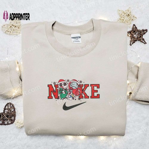 Disney x Nike Embroidered Christmas Sweatshirt: James P Sullivan Mike Wazowski Merry Characters Best Gift