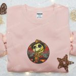 Jack Skellington Freddy Krueger Embroidered Hoodie & T-Shirt: Nightmare Before Christmas Movie Gift Ideas