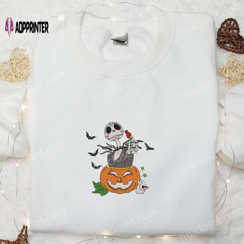 Jack Skellington Embroidered Hoodie & Horror Movie Characters Shirt: Best Halloween Gift Ideas