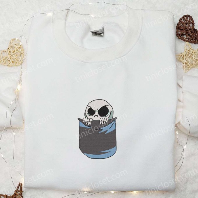 Nightmare Before Christmas Embroidered Shirt: Jack Skellington & Characters – Nike Inspired Sweatshirt