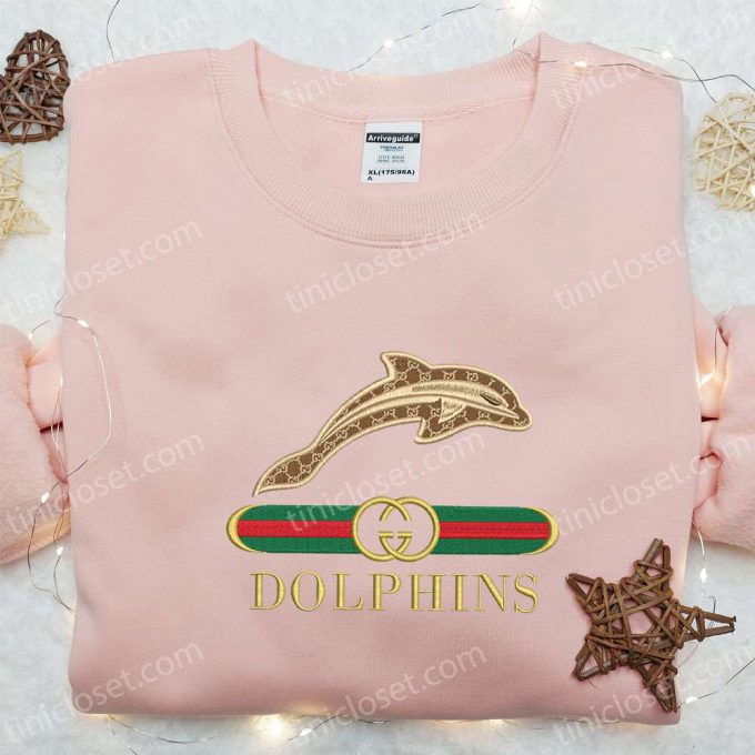 Jacksonville Dolphins x Gucci Embroidered Shirt & Hoodie: Perfect NCAA Sports Gift