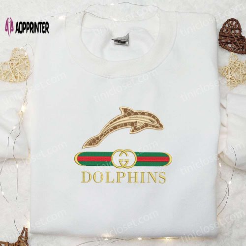 Jacksonville Dolphins x Gucci Embroidered Shirt & Hoodie: Perfect NCAA Sports Gift