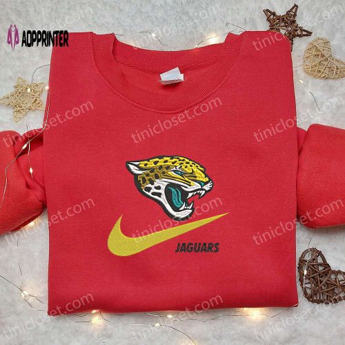 Jacksonville Jaguars x Nike Embroidered Shirt & Hoodie: NFL Sports Gear Best Gift Idea