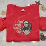 Spooky Jason No You Hang Up Embroidered Shirt – Perfect Halloween Gift for Family