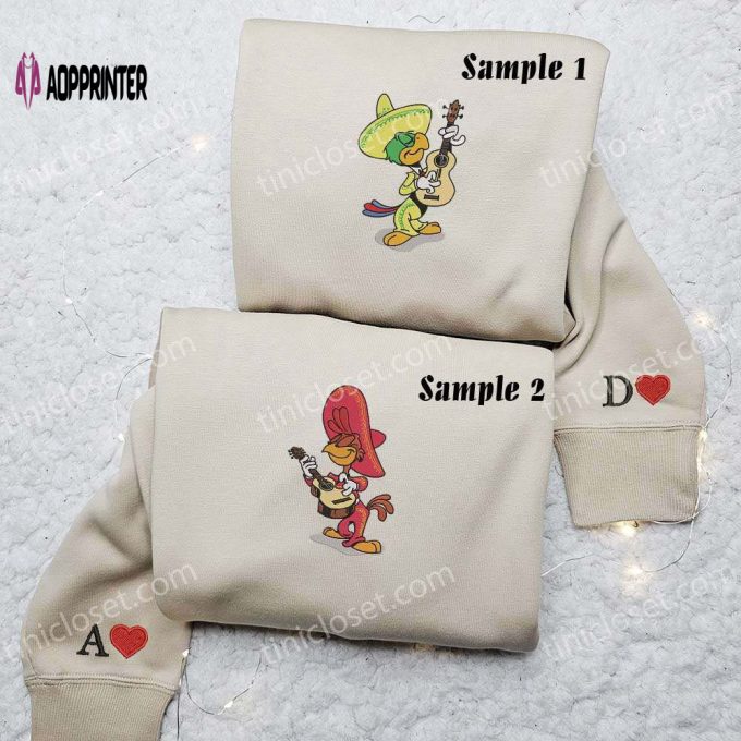 Stylish Jose & Panchito Los Caballeros Embroidered Couples Shirts – Perfect for Couples