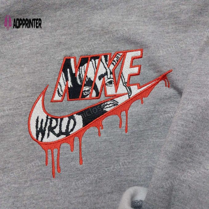 Juice Wrld Nike Embroidered Sweatshirt & Hoodie: Celebrity Logo Shirt