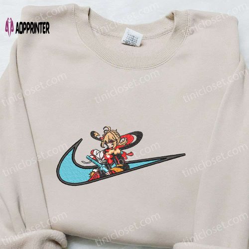 Hello Kitty x Nike Cartoon Embroidered Sweatshirt & Shirt: Stylish Nike Inspired Designs