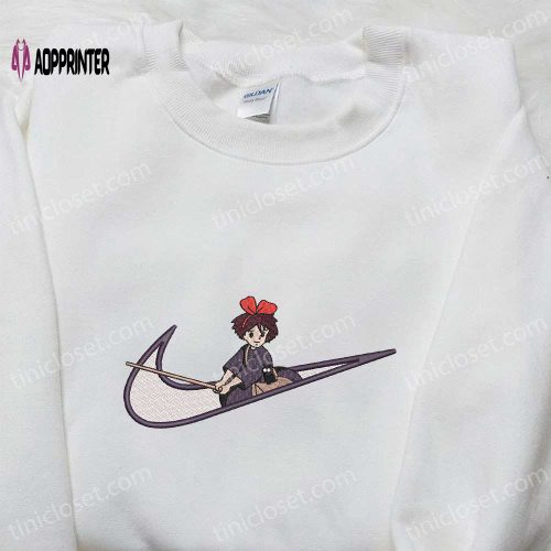 Hello Kitty x Nike Swoosh Cartoon Embroidered Shirt – Cute Hello Kitty & Nike Inspired Design