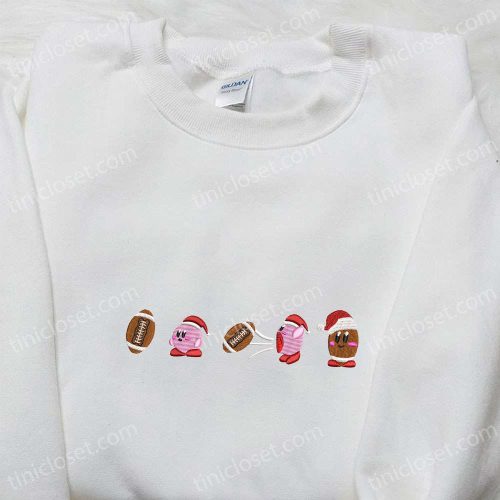 Kirby Embroidered Shirt Hoodie & Sweatshirt: Game Character Christmas Collection