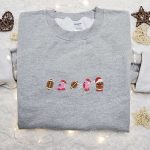 Kirby Embroidered Shirt Hoodie & Sweatshirt: Game Character Christmas Collection