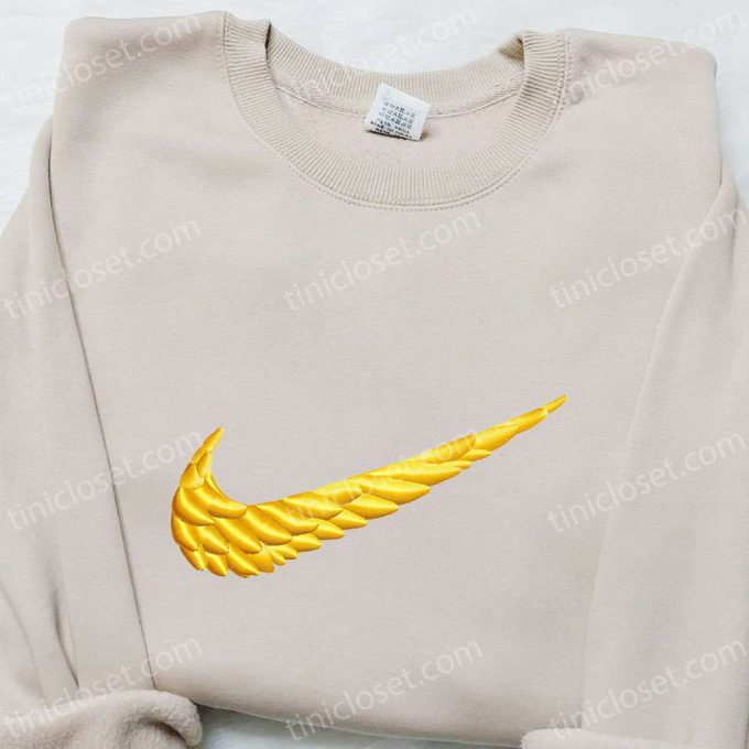 Kyrie Wings x Swoosh Embroidered Shirt & Nike Inspired Hoodie – Best Family Gift Ideas