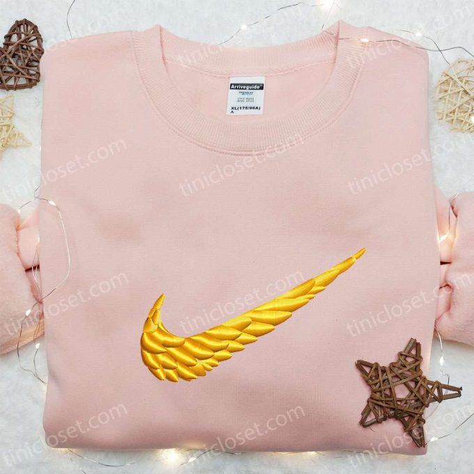 Kyrie Wings x Swoosh Embroidered Shirt & Nike Inspired Hoodie – Best Family Gift Ideas