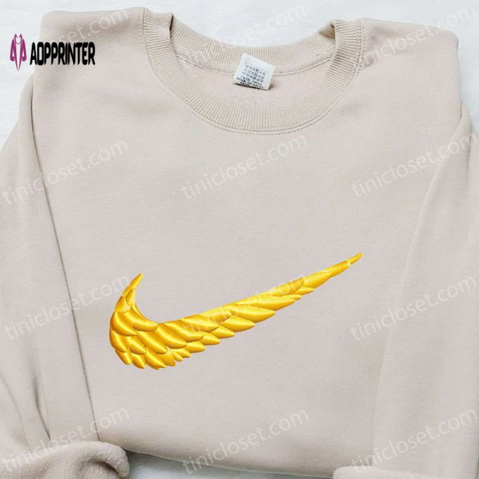 Kyrie Wings x Swoosh Embroidered Shirt & Nike Inspired Hoodie – Best Family Gift Ideas