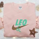 Leo Zodiac x Nike Embroidered Shirt & Hoodie: Best Family Gifts with Nike-Inspired Swoosh