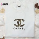 Leopard Chanel Logo Embroidered Shirt & Hoodie: Best Gift Idea for Fashion Lovers