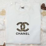 Leopard Chanel Logo Embroidered Shirt & Hoodie: Best Gift Idea for Fashion Lovers