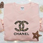 Leopard Chanel Logo Shirt & Hoodie: Best Gift Idea Trendy Embroidered Brand Logo Clothing