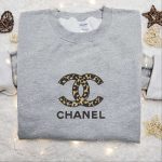 Leopard Chanel Logo Shirt & Hoodie: Best Gift Idea Trendy Embroidered Brand Logo Clothing