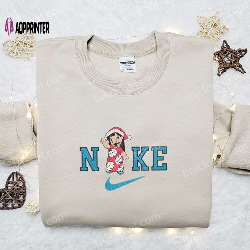 Mickey Santa Claus x Nike Christmas Sweatshirt: Disney Characters Movie Merry Christmas Embroidered Shirt Best Gift Ideas