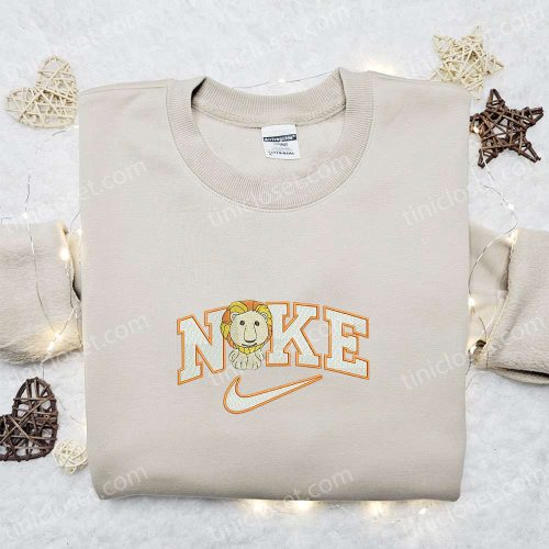 Little Lion x Nike Embroidered Shirt & Cartoon Hoodie – Perfect Gift Idea for Kids! Shop Now