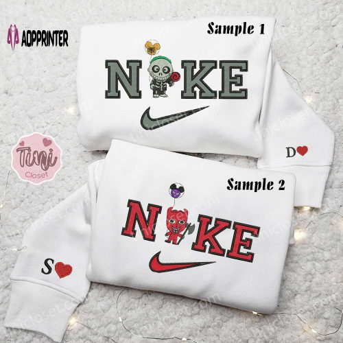 Hello Kitty & Dear Daniel x Nike Couple Embroidered Shirt Hoodie Sweatshirt: Perfect Valentine s Day Cartoon Apparel