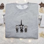 Lock Shock And Barrel Embroidered Hoodie & T-Shirt: Nightmare Before Christmas Movie – Best Gift Ideas