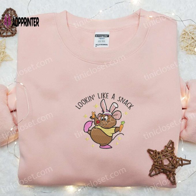 Disney Characters Embroidered Shirt & Hoodie – Perfect Cartoon Gift Idea!