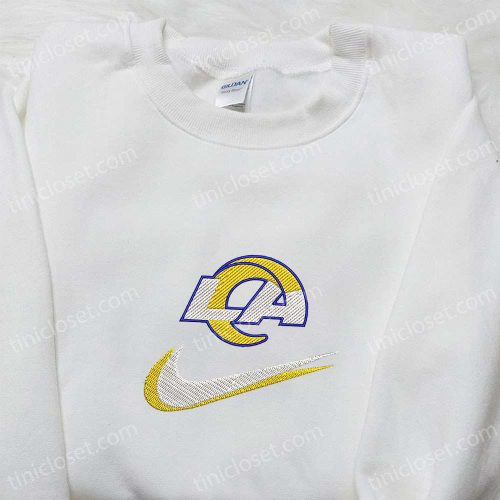 Los Angeles Rams x Nike Swoosh Embroidered Shirt – NFL Sports Hoodie