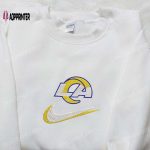 Los Angeles Rams x Nike Swoosh Embroidered Shirt – NFL Sports Hoodie