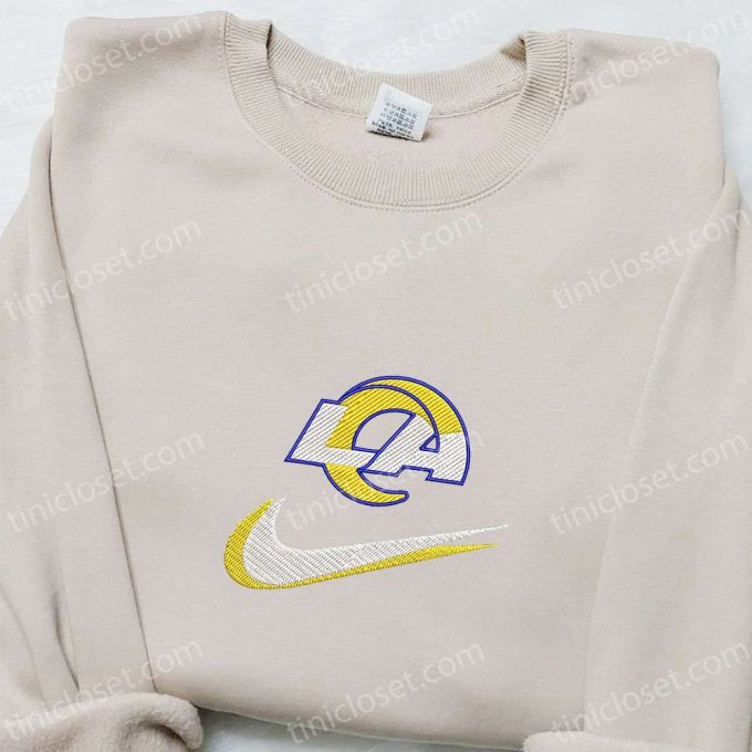 Los Angeles Rams x Nike Swoosh Embroidered Shirt – NFL Sports Hoodie