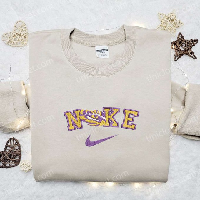 LSU Tigers Nike Embroidered Shirt & NCAA Sports Hoodie – Perfect Gift Idea