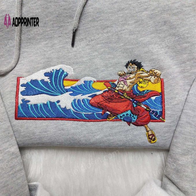 Luffy Embroidered Shirt One Piece Sweatshirt & Anime Hoodie: Unique & Stylish Collection