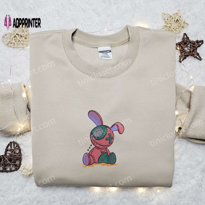 Magical Cute Voodoo Doll Embroidered Sweatshirt – Best Halloween Gift Ideas