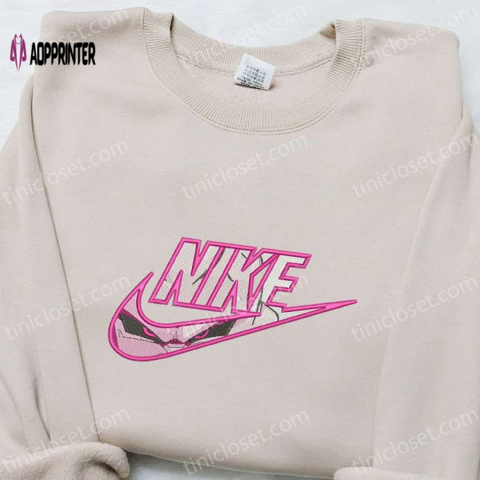 Anime Embroidered Shirt: Majin Buu x Nike & Dragon Ball Nike Inspired Design