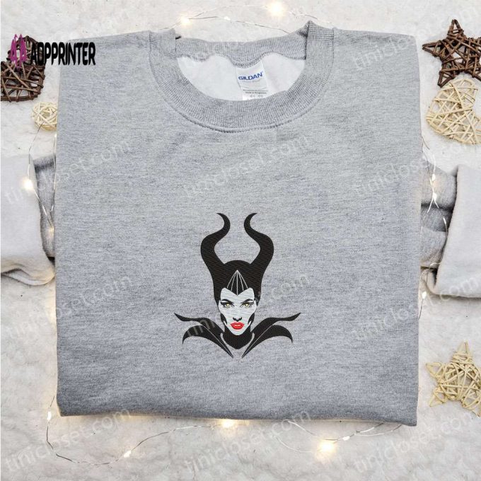 Maleficent Mistress Of Evil Embroidered Sweatshirt: Disney Movie Hoodie for Halloween