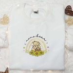 Mama Bear Sunflower Rainbow Embroidered Shirt & Hoodie: Perfect Mother’s Day Gift for Mom