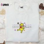 Mama Bear Winnie the Pooh Embroidered Shirt & Hoodie: Perfect Mother s Day Gift for Mom