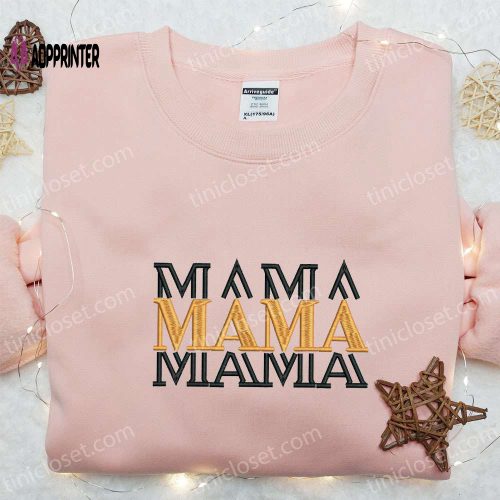 Softball Mama Embroidered Shirt & Mother’s Day Hoodie: Perfect Sports Gift Idea