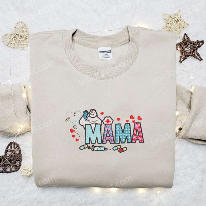 Mama Nurse Baymax Shirt: Mother’s Day Hoodie Best Gift for Mom