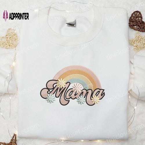 Perfect Mother s Day Gift: Mama Tour Embroidered Shirt & Hoodie